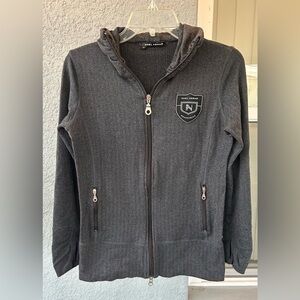 Women’s Noel Asmar Full Zip Pockets Equestrian Jacket Size XS Stretch Logo